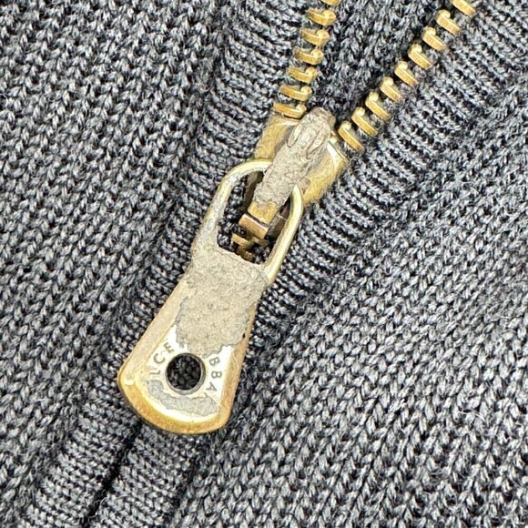 Dolce & Gabbana Black Zip-Up Wool Knit Jacket with DG Crest - Size 46 - Picture 8 of 12